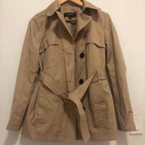Beige trench coat